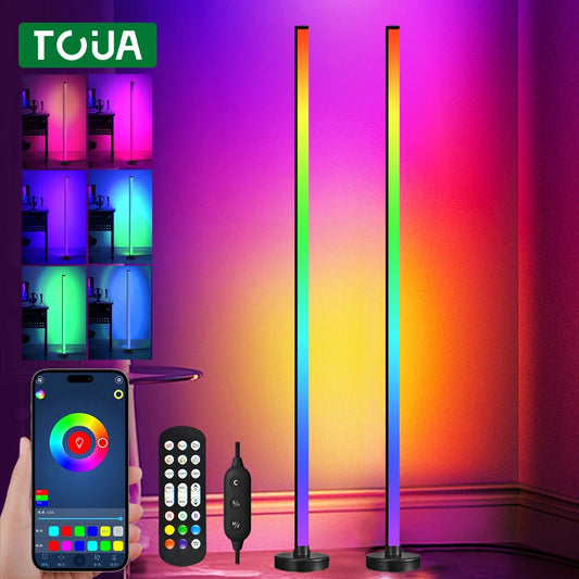 RGB LED Floor Lamp Remote APP Control Music Sync