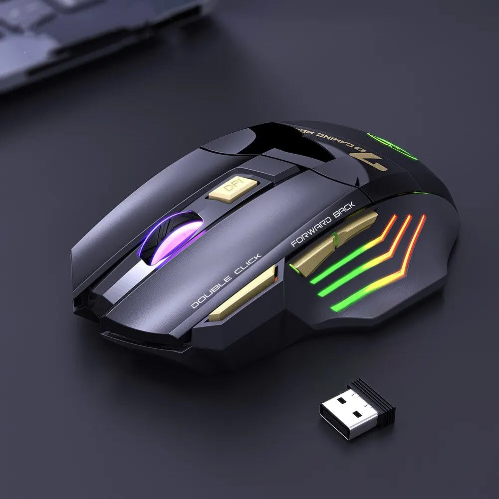 Wireless LED Gaming Mouse USB IMICE  Dual Mode Rechargeable