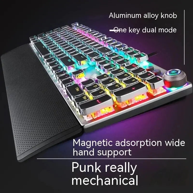 AULA Punk Keycap Retro Gaming Keyboard