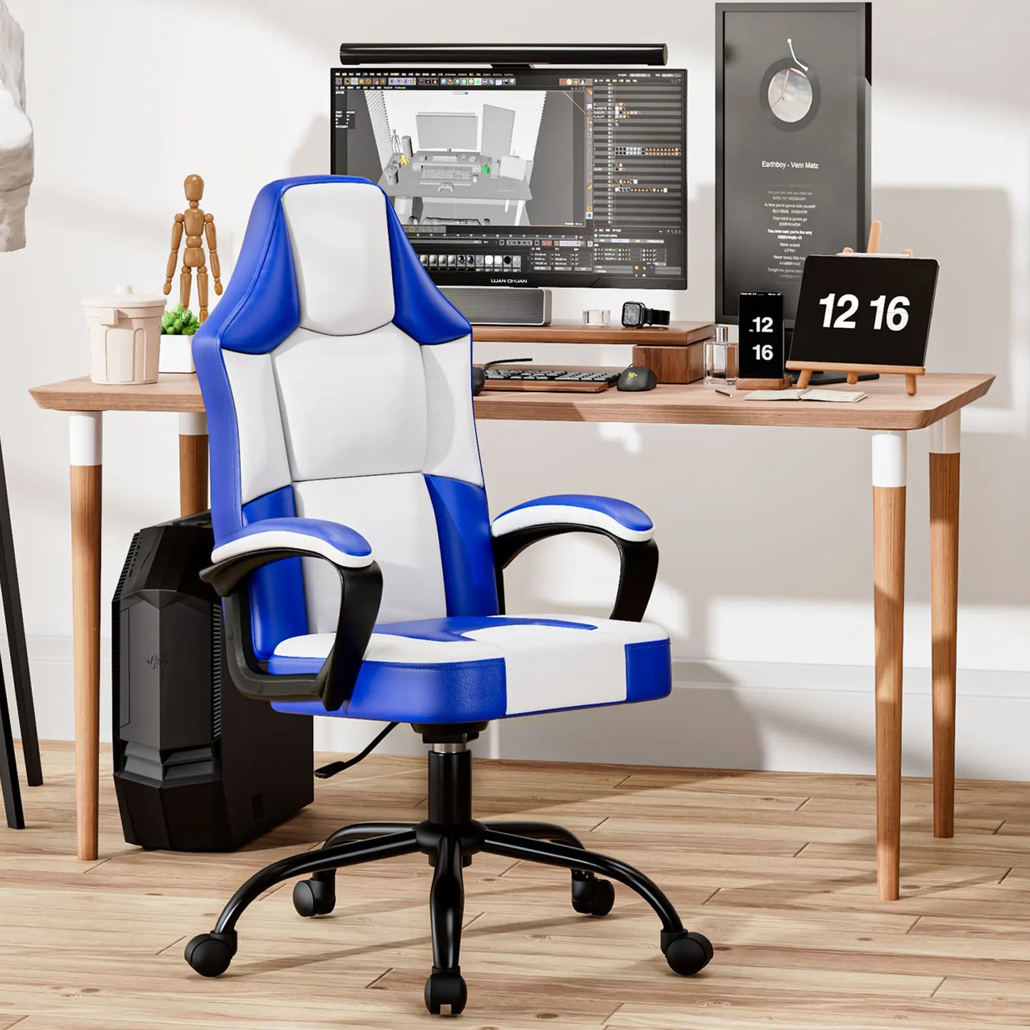 Gaming Chair with Breathable PU Leather